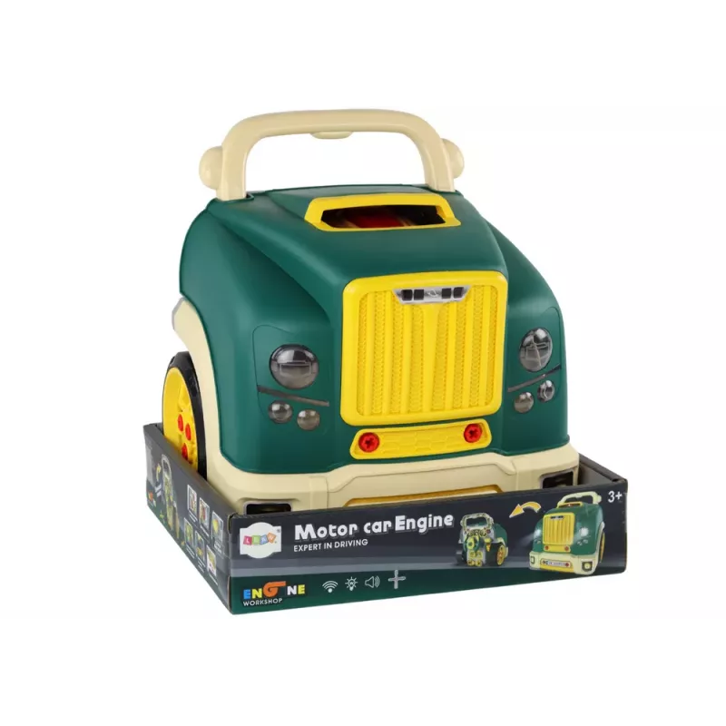 LEAN TOYS Camión taller con motor desmontable kit DIY verde