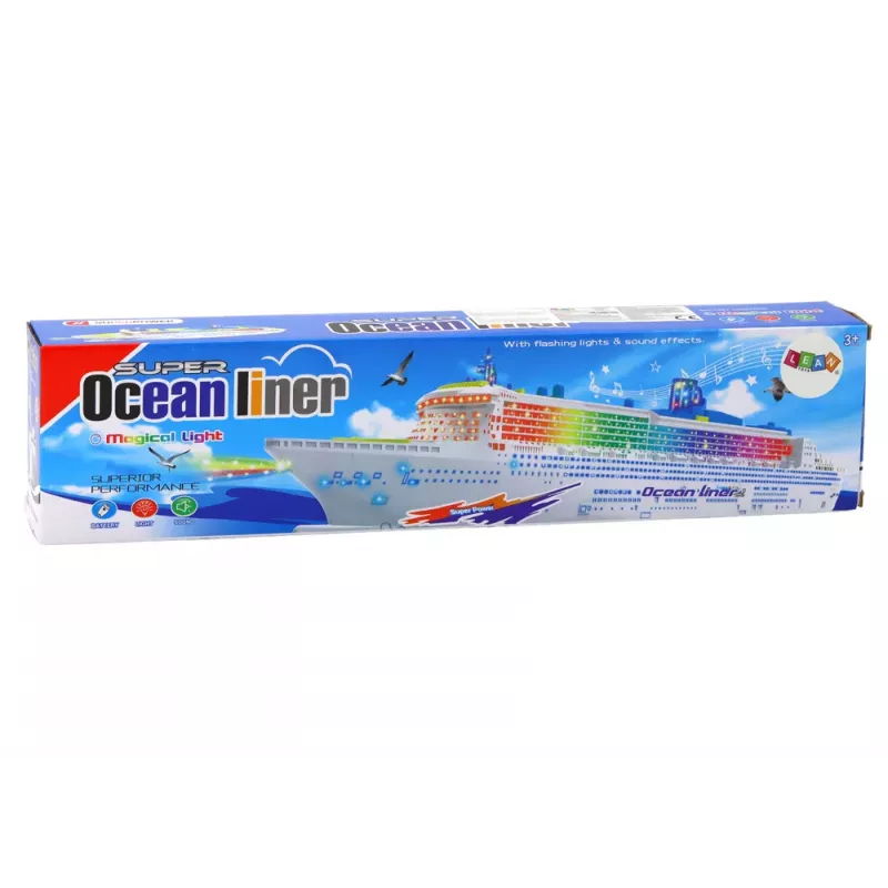 LEAN TOYS Crucero de pasajeros con luces de circulación y sonidos