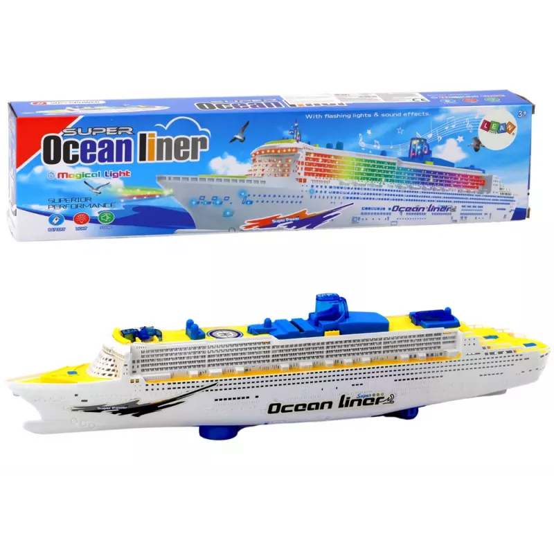 LEAN TOYS Crucero de pasajeros con luces de circulación y sonidos