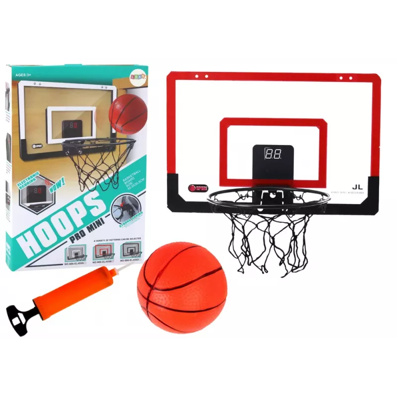 LEAN TOYS Tablero de Baloncesto, Canasta Electrónica, Contador de Puntos, Efectos de Sonido