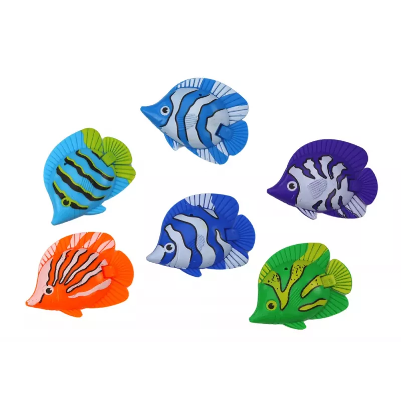 LEAN TOYS Cesta de Pesca Soporte Tiburón Pez Azul