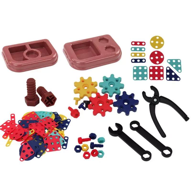 LEAN TOYS Puzzle de Construcción 3D Ladrillos en Caja DIY Desmontaje Taladro