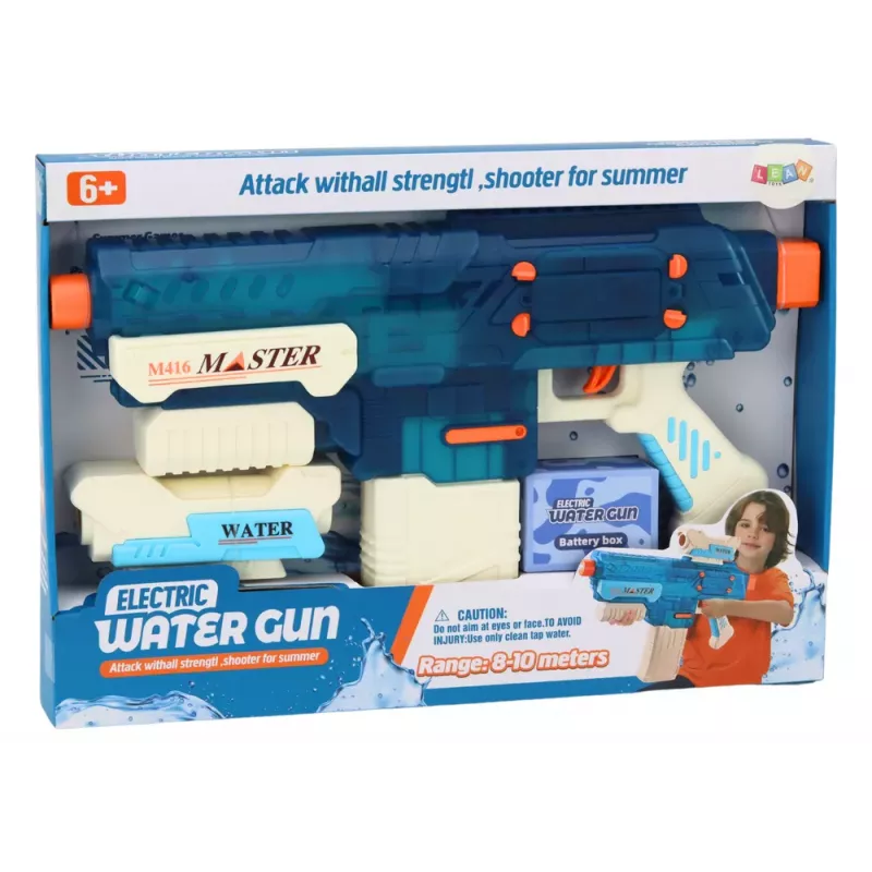 LEAN TOYS Rifle Pistola de Agua Recargable M416 500ml Alcance 8-10m