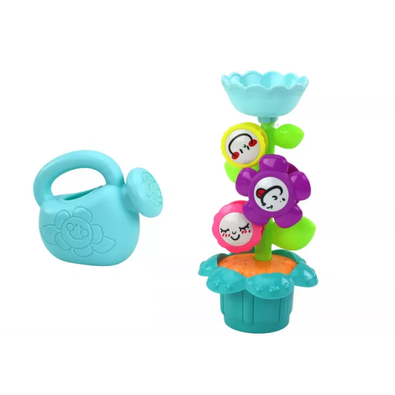 LEAN TOYS Juguete de Baño Flores Coloridas Regadera