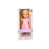 LEAN TOYS Muñeca con Vestido de Tul, Rosa, Pelo Rubio