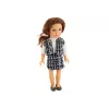 LEAN TOYS Muñeca Steffi Love con Elegante Ropa de Cuadros, Pelo Castaño