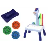 LEAN TOYS Mini Proyector Tetris de Mesa 2en1 Azul Unicornio