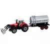 LEAN TOYS Tractor Agrícola Excavadora con Cisterna Accionamiento Rojo