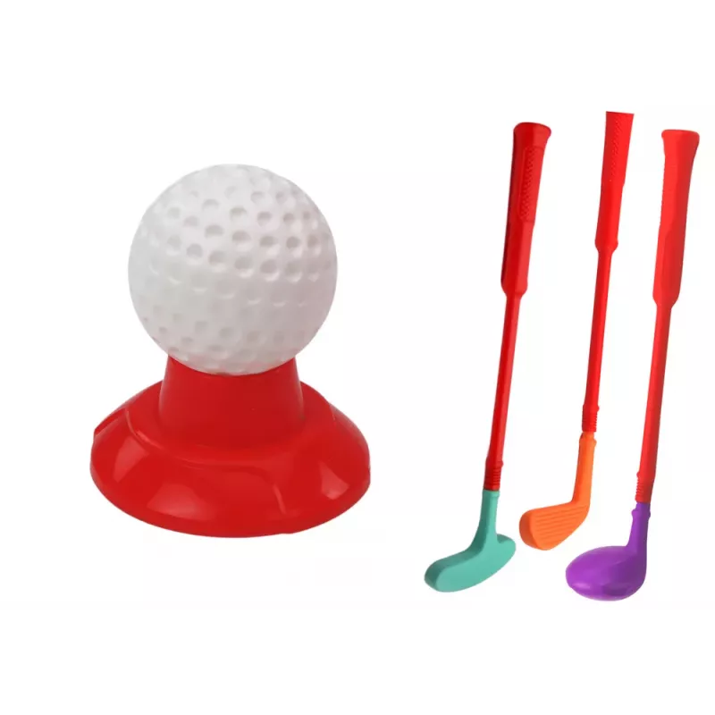 LEAN TOYS Set de Minigolf para Niños con Carrito