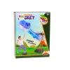 LEAN TOYS Set de Juego Lanzacohetes Ajustable Dinosaurios Volcán