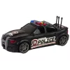 LEAN TOYS Coche Deportivo con Apertura de Maletero, Luces de Policía y Sonidos, Negro, 1:16