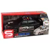 LEAN TOYS Coche Deportivo con Apertura de Maletero, Luces de Policía y Sonidos, Negro, 1:16