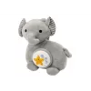LEAN TOYS Elefante de Peluche Proyector Ayuda para Dormir Gris Peluche Estrellas Melodías