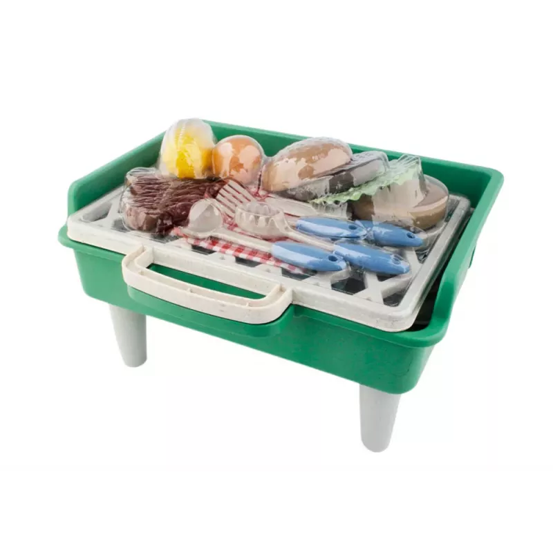 LEAN TOYS Set de Barbacoa Parrilla Comida Cubiertos Platos Vasos