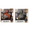 LEAN TOYS Figura Caballo Marrón Gris de Pie Establo Granja Caballo Adorable