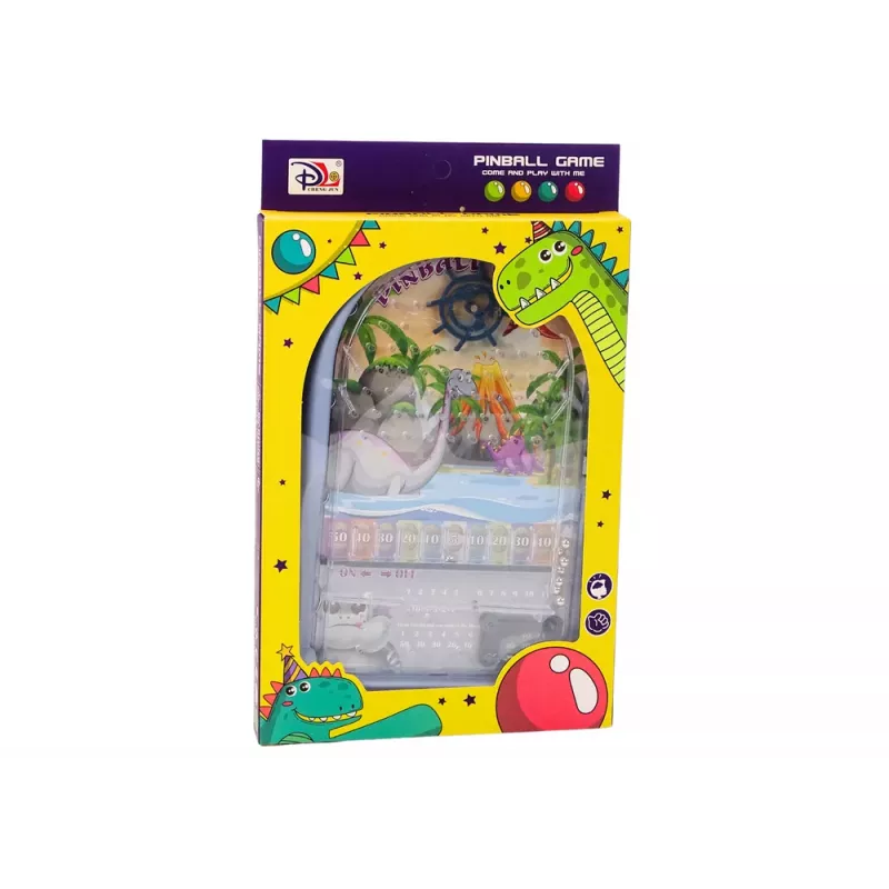 LEAN TOYS Juego Recreativo Pinball Dinosaurios Dragón Azul Soporte