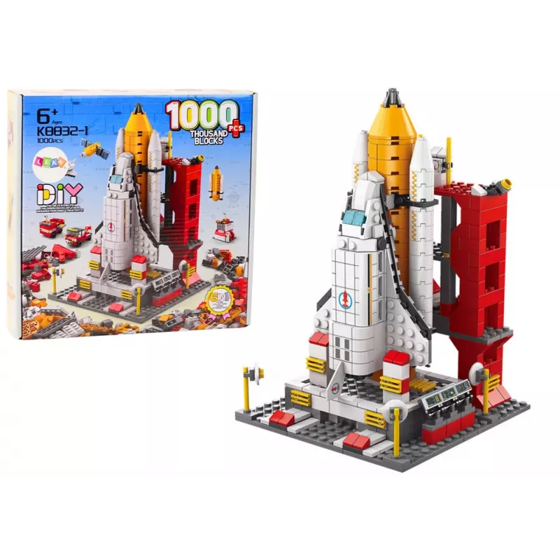 LEAN TOYS Bloques Space Rocket 6en1 Space Vehicles 1000 uds.