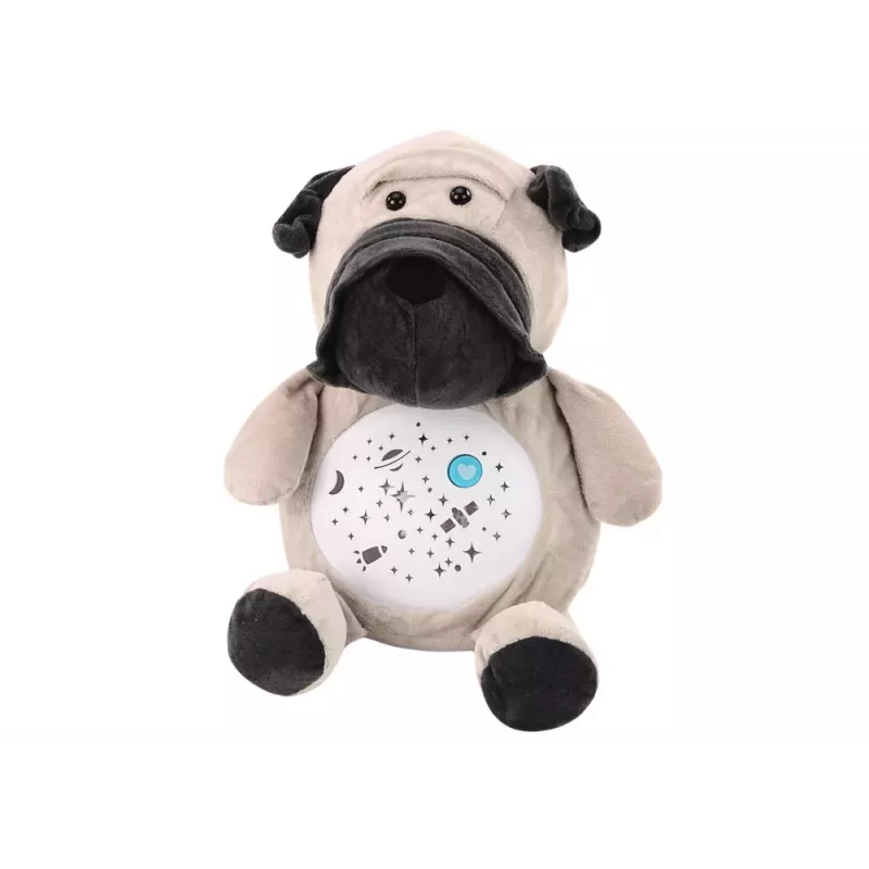 LEAN TOYS Oso de peluche luces y sonidos para dormir modo noche y día perro