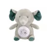 LEAN TOYS Oso de peluche elefante melodías para dormir proyector de estrellas gris