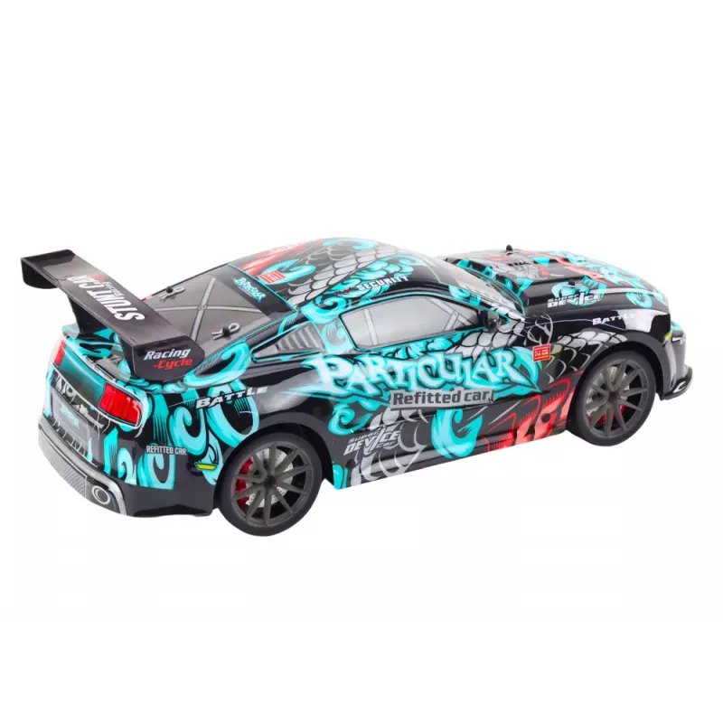 LEAN TOYS Gran coche deportivo RC teledirigido 1:8 luces sonidos graffiti
