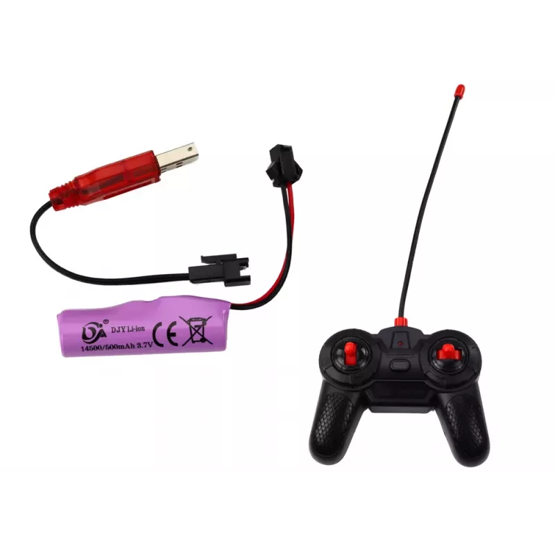 LEAN TOYS Racer RC teledirigido 1:12 rojo luces sonidos