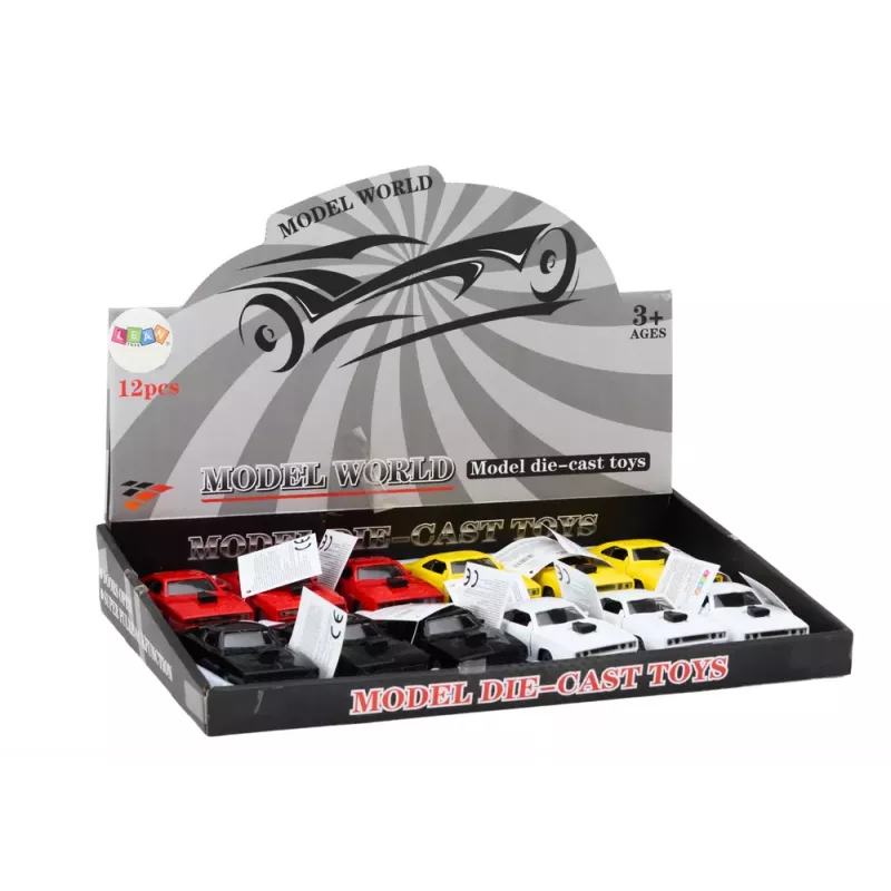 LEAN TOYS Coche teledirigido 1:32 luces sonidos blanco rojo negro amarillo