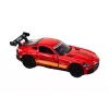 LEAN TOYS Coche deportivo 1:32 modelo diecast Porsche 911 Carrera S rojo figura de acción pull-back con alerón