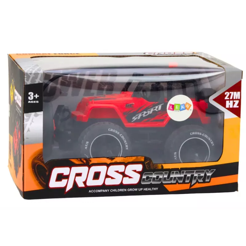 LEAN TOYS Coche de juguete teledirigido todoterreno RC 1:18 rojo