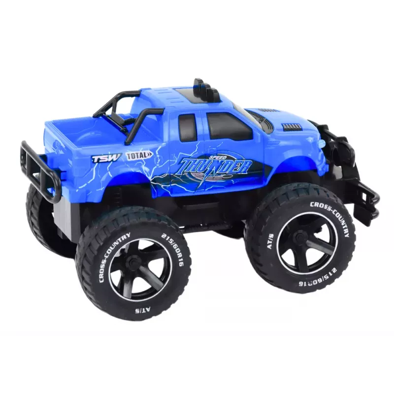 LEAN TOYS Coche de juguete todoterreno teledirigido RC 1:18 azul