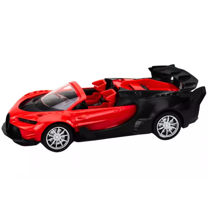 LEAN TOYS Coche de juguete deportivo teledirigido RC 1:18 rojo