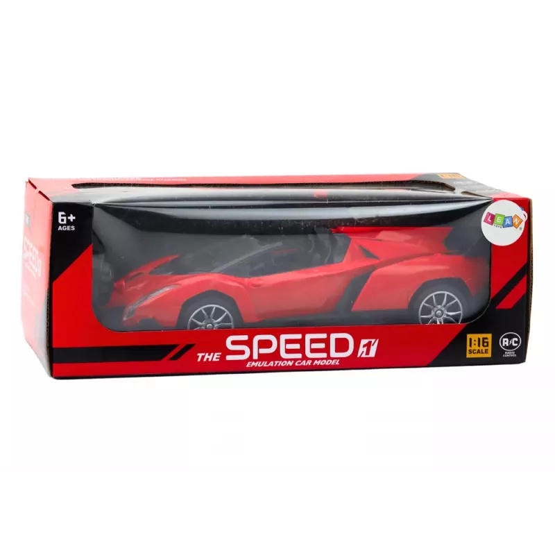 LEAN TOYS Coche deportivo teledirigido RC 1:16 rojo