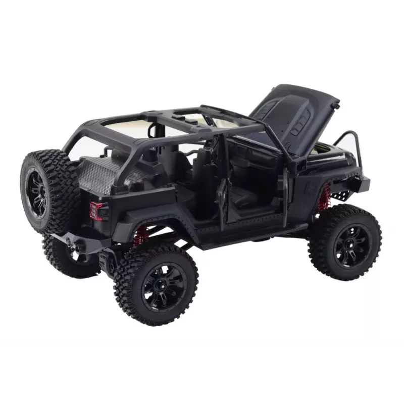 LEAN TOYS Vehículo todoterreno teledirigido RC 2.4G tracción 4x4 negro