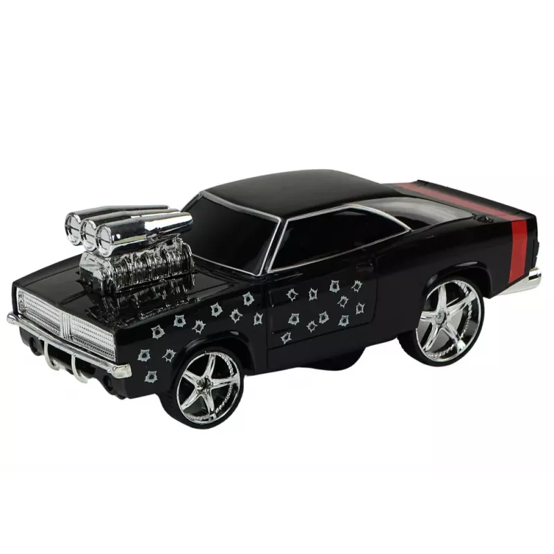 LEAN TOYS Vehículo RC 1:18 drift 360 luces sonidos negro