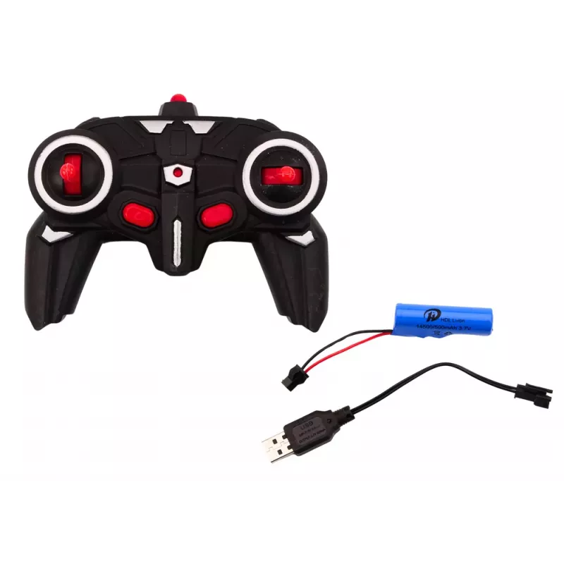 LEAN TOYS Vehículo RC 1:18 drift 360 luces sonidos negro