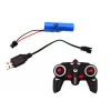 LEAN TOYS Coche teledirigido 1:18 drift 360 luces sonidos naranja