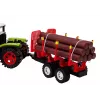 LEAN TOYS tractor agrícola con remolque de madera y 9 árboles de Bali - Green Drive