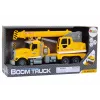 LEAN TOYS camión grúa amarillo con propulsión por fricción efectos de luz y sonido
