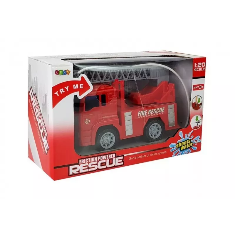 LEAN TOYS camión de bomberos a pilas 1:20 con agua