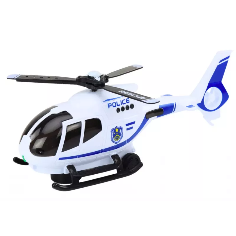 LEAN TOYS helicóptero de policía con luces de circulación y sonidos