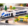 LEAN TOYS tren de pasajeros vías giratorias DIY sonidos luces