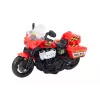 LEAN TOYS moto de policía 1:10 luces sonidos blanco rojo