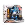 LEAN TOYS robot con arma giratoria, taladro, destornillador, luz y sonido, azul