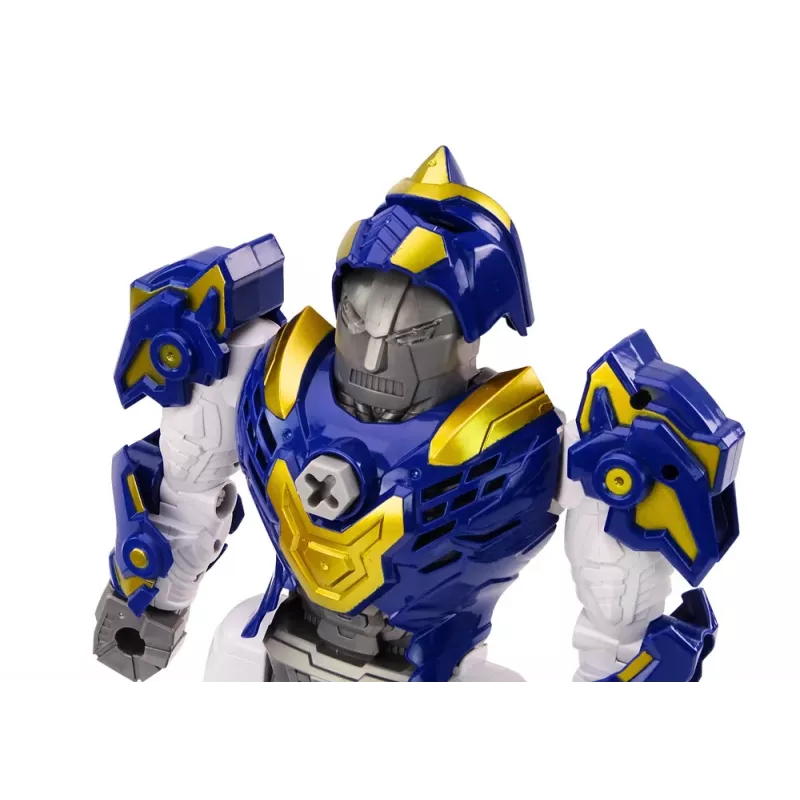 LEAN TOYS robot atornillador con taladro, destornillador, luz y sonido, azul marino