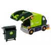 LEAN TOYS camión de basura de dibujos animados giratorio móvil DIY verde 358 piezas set de bloques de construcción