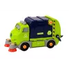 LEAN TOYS camión de basura de dibujos animados giratorio móvil DIY azul marino