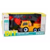 LEAN TOYS camión de dibujos animados con grúa para desmontar DIY naranja