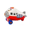 LEAN TOYS avión de dibujos animados con alas giratorias DIY rojo
