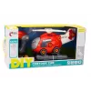 LEAN TOYS Helicóptero de dibujos animados giratorio DIY rojo