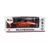 LEAN TOYS Coche deportivo de metal con propulsión por fricción y elementos abatibles 1:24 naranja