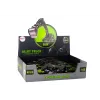 LEAN TOYS Excavadora de orugas, pinza, perforadora y cuchara 1:55 negro-verde